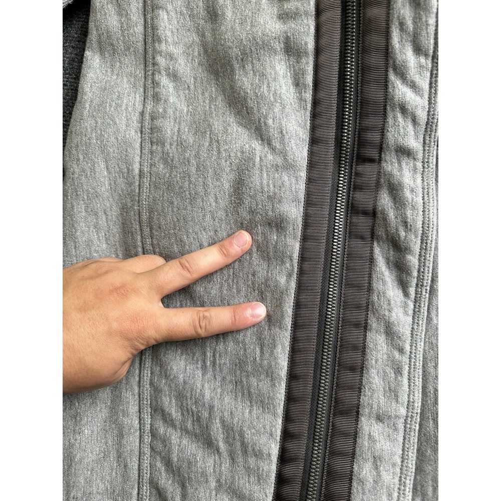 Womens Lululemon High Neck Collared Coat Jacket Gray, Size 4 - Picture 14 of 14